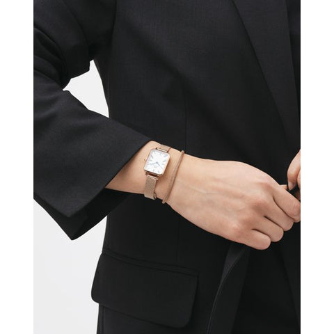 Daniel Wellington DW00100687 Watch - Quadro Roman 20x26 RG WH Ladies (Image 4)