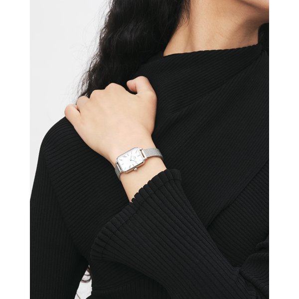 Daniel Wellington DW00100690 Watch - Quadro Roman 20x26 S WH Ladies (Image 4)