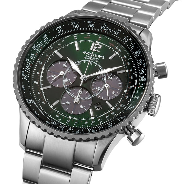 ANGEL CLOVER NTS44SGR Stylish Solar Powered Watch with Du | IPPO