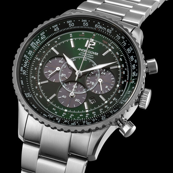 ANGEL CLOVER NTS44SGR Stylish Solar Powered Watch with Durable