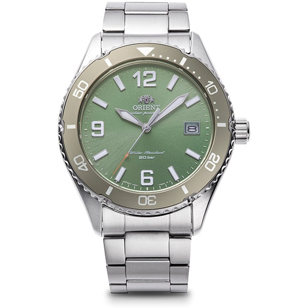 ORIENT RN-WJ0001E Watch - Men's Sports Mako 40 Diver Design Solar Powered Metal Band Watch