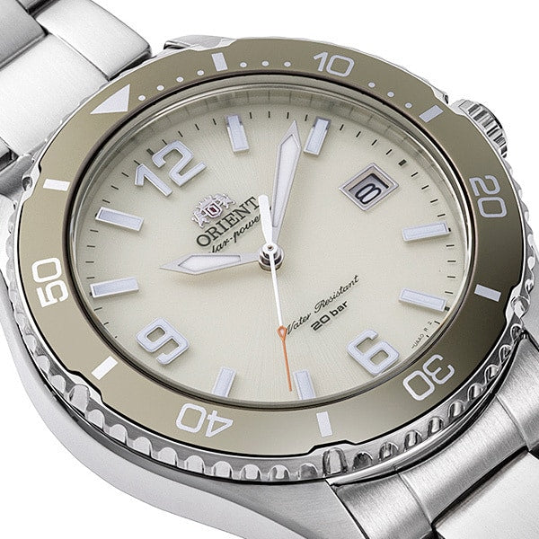 ORIENT RN-WJ0003S Watch - Men's Sports Mako 40 Diver Design Solar-Powered Metal Band Watch (Image 4)