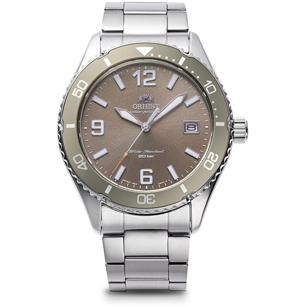 ORIENT RN-WJ0004Y Watch - Sports Orient Mako 40 Diver Design Solar-Powered Metal Band Men's Watch