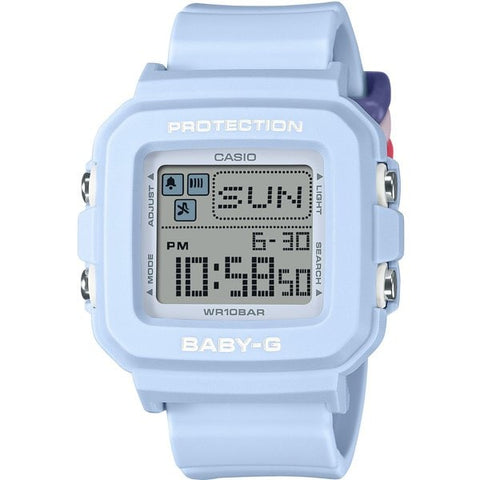 CASIO BGD 10L 2JR Stylish Ladies BABY G Watch with Colorful Loop, Shock Resistant Design, Water Resistant Up to 100m, and Easy to Read Digital Display