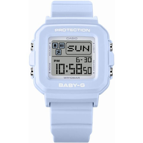 CASIO BGD 10L 2JR Stylish Ladies BABY G Watch with Colorful Loop, Shock Resistant Design, Water Resistant Up to 100m, and Easy to Read Digital Display