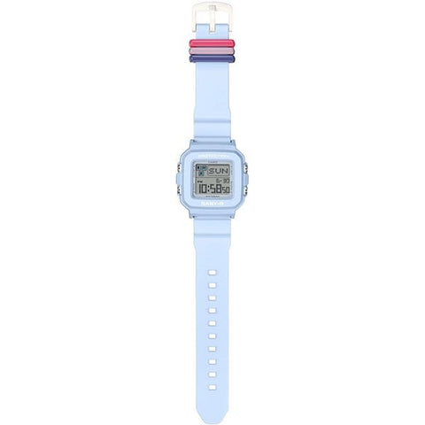 CASIO BGD 10L 2JR Stylish Ladies BABY G Watch with Colorful Loop, Shock Resistant Design, Water Resistant Up to 100m, and Easy to Read Digital Display