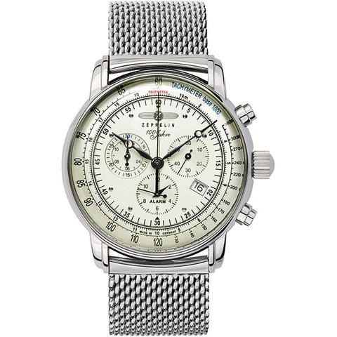 ZEPPELIN 8680M 3 Chronograph Alarm Watch with Authentic 2 Year Warranty, Timeless Design and Precision Engineering