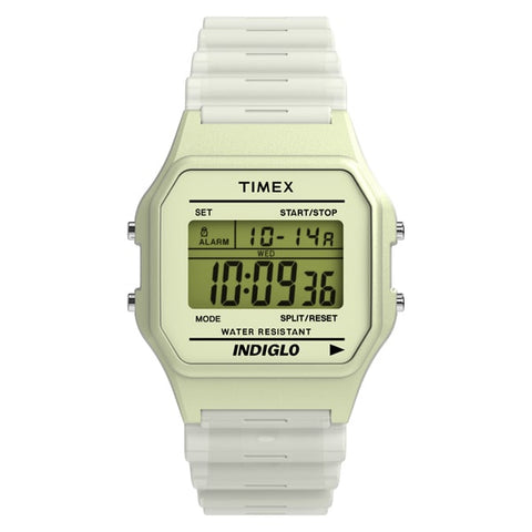 TIMEX TW2Y02600 T80 Glow in the Dark Watch with Authentic Design, 1 Year Warranty, Water Resistant, Stylish Retro Look