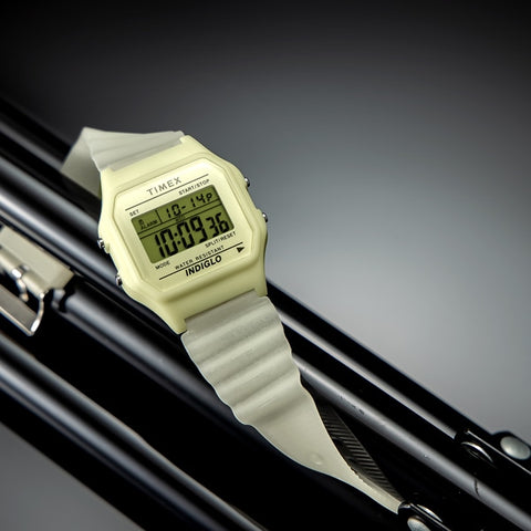 TIMEX TW2Y02600 T80 Glow in the Dark Watch with Authentic Design, 1 Year Warranty, Water Resistant, Stylish Retro Look