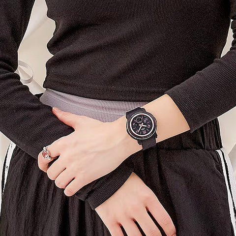 CASIO BGA 290RA 1AJF Stylish Ladies BABY G Watch with Ribbon Design, Shock Resistant, Water Resistant up to 100m, Ideal for Active Lifestyles