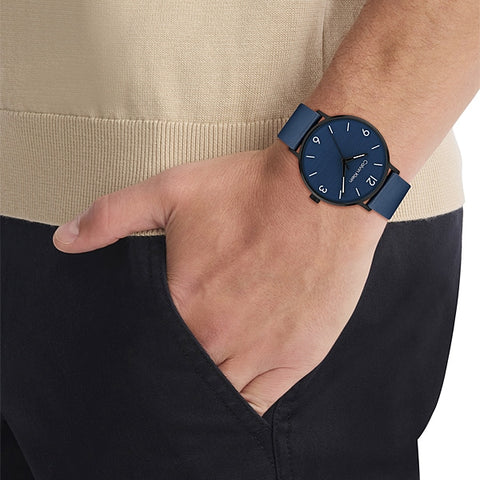 CALVIN KLEIN 25200436 CALVIN KLEIN MODERN Navy Wristwatch - Stylish Timepiece for Men