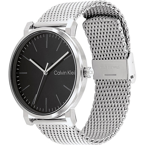 CALVIN KLEIN 25200260 Watch - 【Watch】CK SLATE Black Dial Stainless Steel Mesh Band (Image 2)