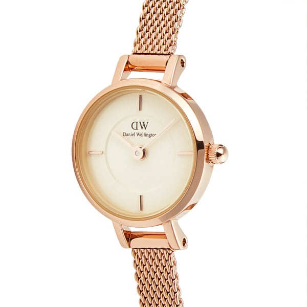 Daniel Wellington DW00100741 Watch - Daniel Wellington Ladies Melrose Wristwatch - Beige | Stylish Timepiece for Women (Image