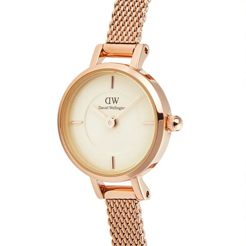 Daniel Wellington DW00100741 Watch - Daniel Wellington Ladies Melrose Wristwatch - Beige | Stylish Timepiece for Women (Image