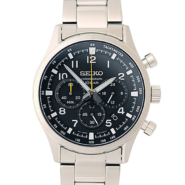 SEIKO SSB447P1 Watch - Chronograph Quartz Men's Watch 10BAR Water Resistant Stainless Steel Bracelet with 1 Year Warranty