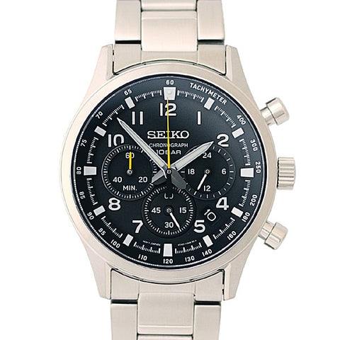SEIKO SSB447P1 Watch - Chronograph Quartz Men's Watch 10BAR Water Resistant Stainless Steel Bracelet with 1 Year Warranty