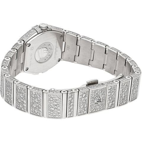 OMEGA 123.55.24.60.55.010 Constellation Quartz Ladies Watch with Elegant Metal Bracelet and 5 Year Warranty for Timeless Style