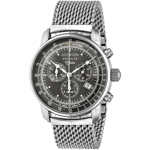 ZEPPELIN 7680 M2 GRY Stylish 38mm Phantom White Ceramic Watch with 5 Year Warranty and Water Resistance for Everyday Elegance