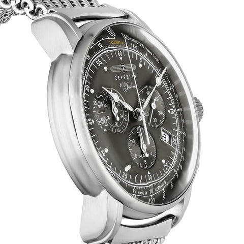 ZEPPELIN 7680 M2 GRY Stylish 38mm Phantom White Ceramic Watch with 5 Year Warranty and Water Resistance for Everyday Elegance