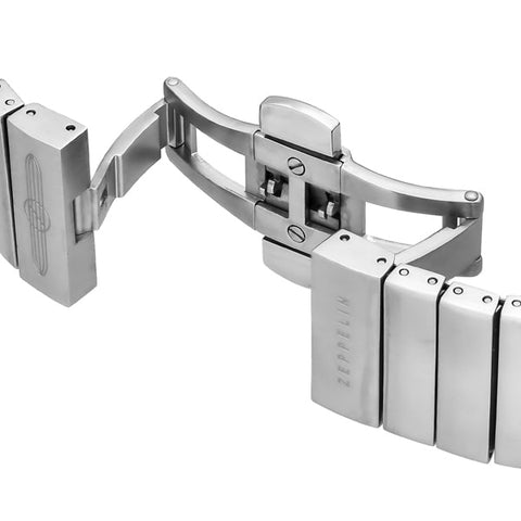 ZEPPELIN 7680 M2 GRY Stylish 38mm Phantom White Ceramic Watch with 5 Year Warranty and Water Resistance for Everyday Elegance