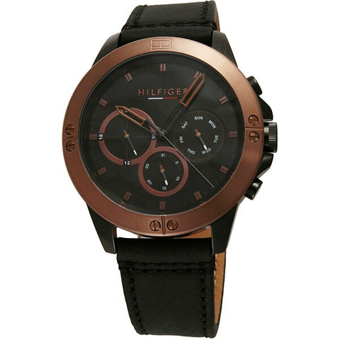 TOMMY HILFIGER 1791893 Watch - Stylish Black Belt with Durable Design, Versatile for Any Outfit, Includes 2 Year Warranty
