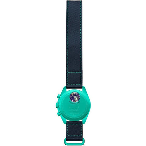 SWATCH SO33L103 Omega × Swatch MISSION ON EARTH POLAR LIGHTS Limited Edition with 2 Year Warranty Stylish Design and Eco Friendly Materials