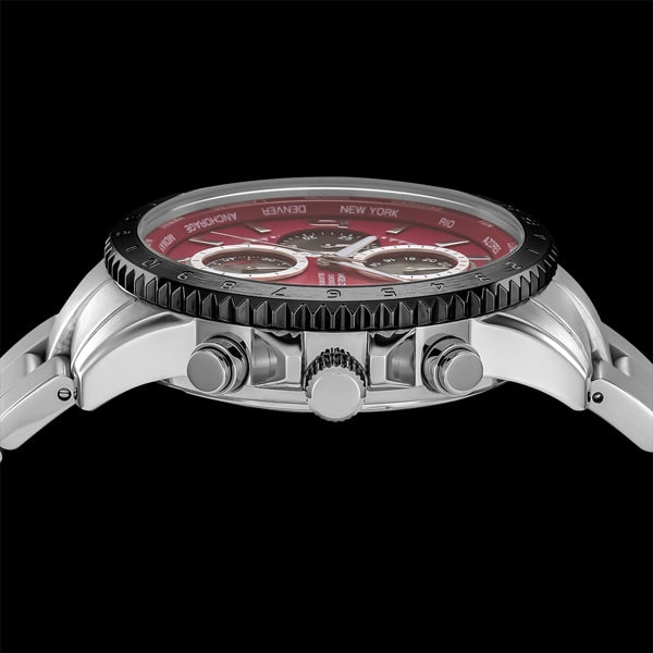 ANGEL CLOVER NMOS44SBRE Stylish Solar Powered Watch with Durable