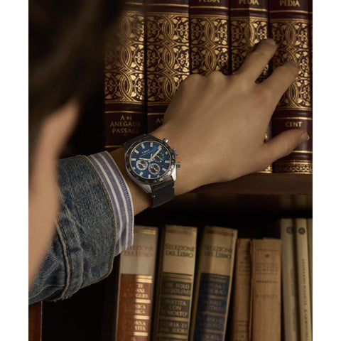 TIMEX TW2Y18600 Waterbury Traditional Chrono by TIMEX - 1-Year Warranty, Blue Dial, Model [Genuine Product]