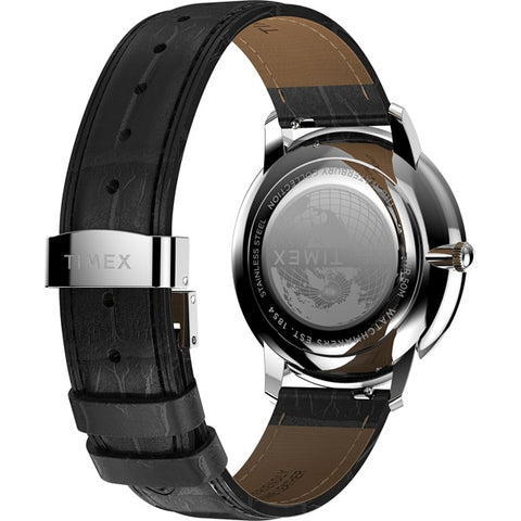 TIMEX TW2Y23100 Timex Waterbury Metropolitan - 1-Year Warranty, Stylish White Watch for Everyday Wear