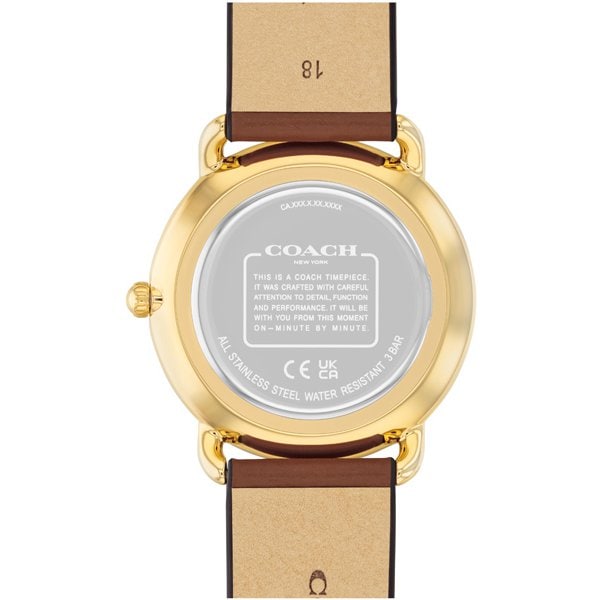 COACH 14504201 Watch - COACH ELLIOT 2-Year Warranty [Parallel Import] Brown Belt - Stylish & Durable Accessory (Image 3)