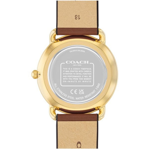 COACH 14504201 Watch - COACH ELLIOT 2-Year Warranty [Parallel Import] Brown Belt - Stylish & Durable Accessory (Image 3)
