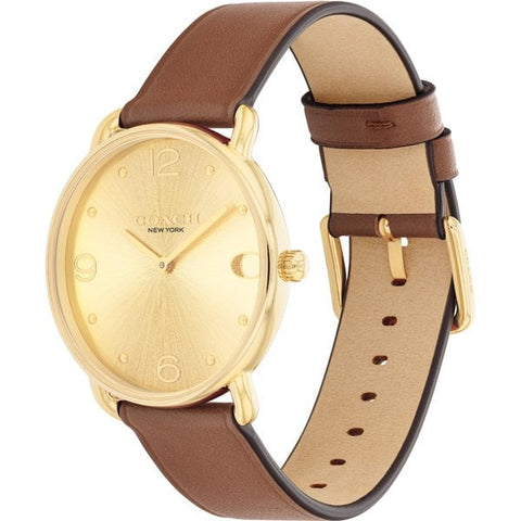 COACH 14504201 Watch - COACH ELLIOT 2-Year Warranty [Parallel Import] Brown Belt - Stylish & Durable Accessory (Image 4)