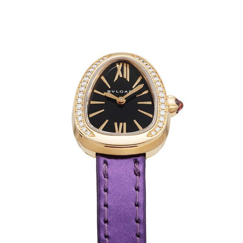 BVLGARI SPP27BGLD Women's Leather Strap Luxury Watch 2-Year Warranty Elegant Design Timeless Style