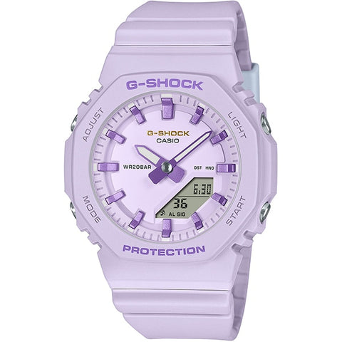 CASIO GMA P2125W 6AJR Ladies G SHOCK Analog Digital Water Resistant Stopwatch LED Display Stylish Purple Design