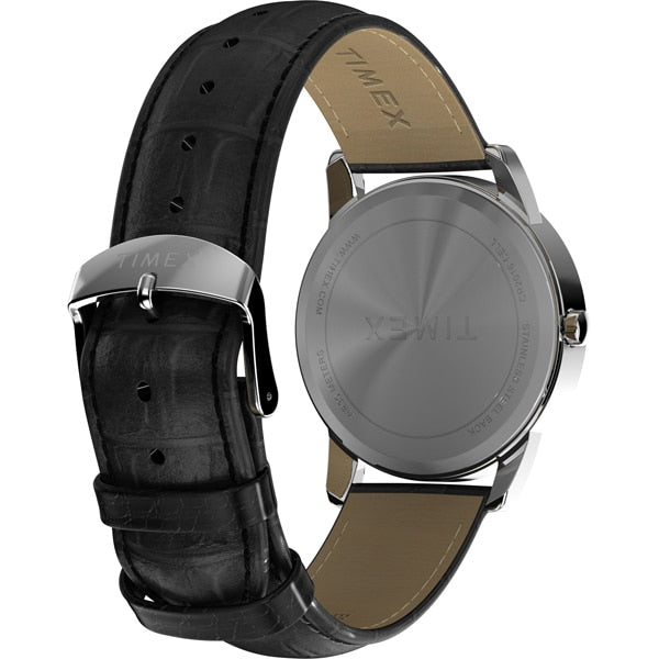TIMEX TW2W95400 Watch - TIMEX Easy Reader 1-Year Warranty White Watch (Model: ) with Black Band - Genuine Product (Image 5)