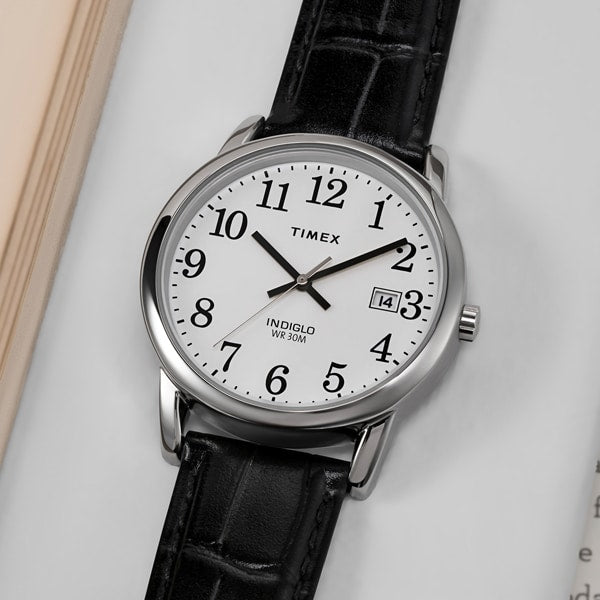 TIMEX TW2W95400 Watch - TIMEX Easy Reader 1-Year Warranty White Watch (Model: ) with Black Band - Genuine Product (Image 6)