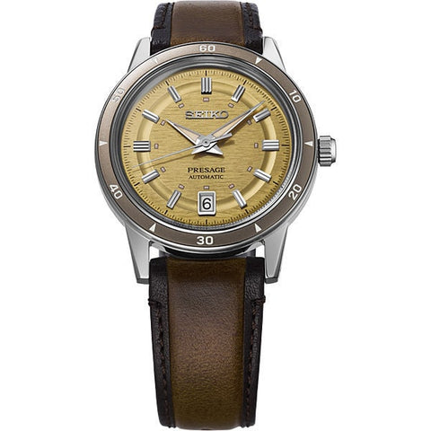 SEIKO SARY269/SRPL75J1 Automatic Mechanical Watch Elegant Yellow Dial Stainless Steel Case Water Resistant