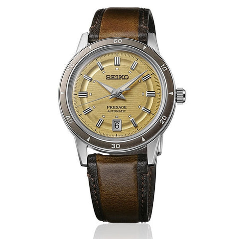 SEIKO SARY269/SRPL75J1 Automatic Mechanical Watch Elegant Yellow Dial Stainless Steel Case Water Resistant