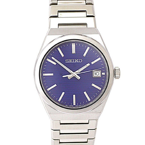 SEIKO SUR555P1 Watch - Quartz Blue Dial Water Resistant 10BAR Stainless Steel Bracelet Men's Watch with 1 Year Warranty
