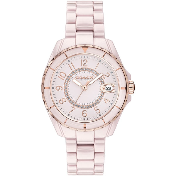 COACH 14503463 Watch - COACH PRESTON 2-Year Warranty Pink Handbag [Parallel Import] - Stylish & Durable