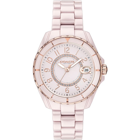 COACH 14503463 Watch - COACH PRESTON 2-Year Warranty Pink Handbag [Parallel Import] - Stylish & Durable