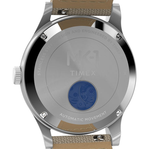 TIMEX TW2Y11900 MK1 Automatic 1-Year Warranty Dial: Black / Band: Sand [Genuine Product]