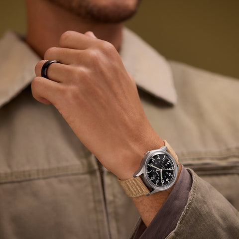 TIMEX TW2Y11900 MK1 Automatic 1-Year Warranty Dial: Black / Band: Sand [Genuine Product]