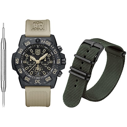 LUMINOX 3590.NSF.SET Watch - LUMINOX NAVY SEAL CHRONOGRAPH 3580 SERIES - Durable, Water-Resistant Watch for Adventurers (Imag