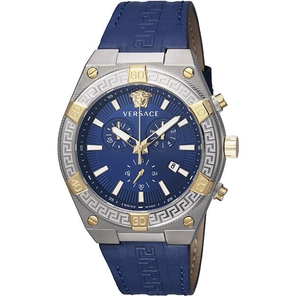 VERSACE VESO00322 Watch - Men's Leather Belt Elegant Design Durable Quality with 2 Year Warranty
