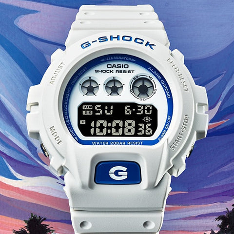 CASIO DW6900HDS7A1JF G-SHOCK HIDDEN GLOW SERIES White DW-6900HDS-7A1JF by CASIO - Stylish, Durable, and Water-Resistant Watch