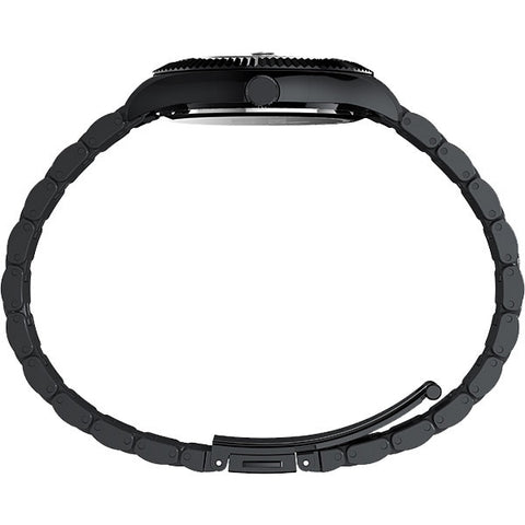 TIMEX TW2Y19600 Timex Wednesday Collaboration Legacy - 1-Year Warranty, Stylish Black Design, Genuine Product