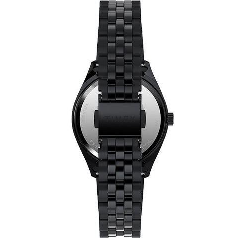 TIMEX TW2Y19600 Timex Wednesday Collaboration Legacy - 1-Year Warranty, Stylish Black Design, Genuine Product