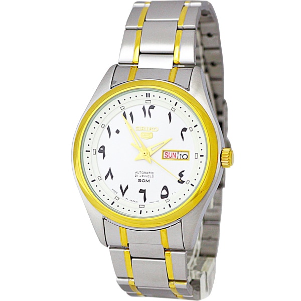SEIKO SNKP22J1 Watch - 50M Water Resistant Men's 42mm Automatic Movement Combi Bracelet Watch with 1 Year Warranty