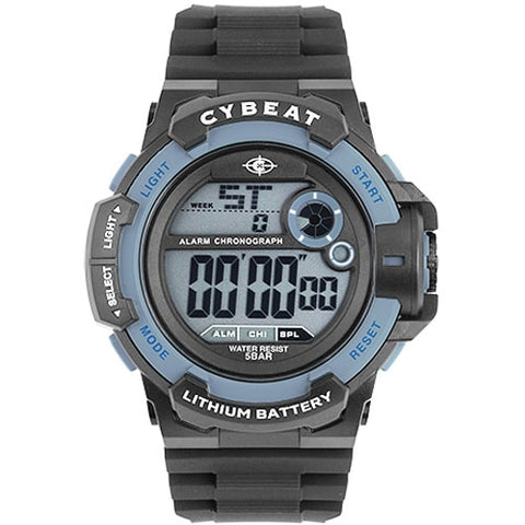 SUN FLAME CD2D0009BL Waterproof Digital Watch with Durable Design, LED Display, Stopwatch Function, and Long Battery Life